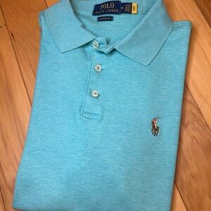 Polo Ralph Lauren Turquoise Short Sleeve Soft Polo Shirt